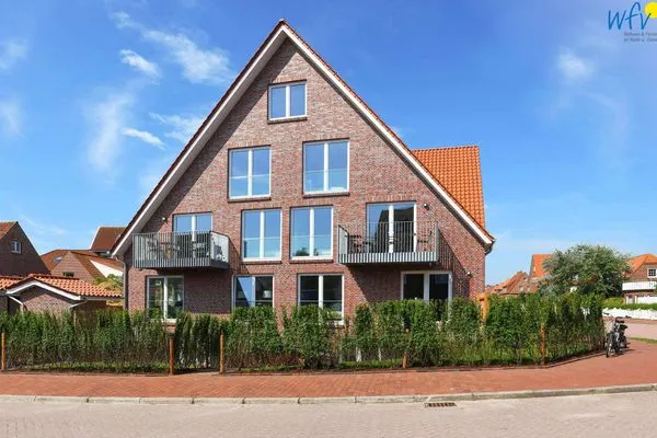 Hauptansicht Töwerhus Ferienwohnungen Segel + Seestern