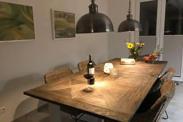 offenes Esszimmer Haus *Weiße Düne* Ferienwohnung *Weiße Düne 3 / OceanView*