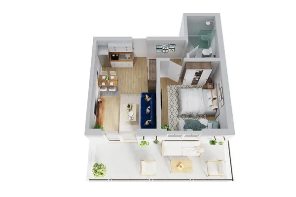 Grundriss Smart Resorts Haus Azur Ferienwohnung 805