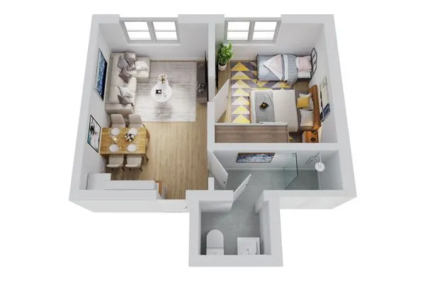 Grundriss Smart Resorts Haus Azur Ferienwohnung 804
