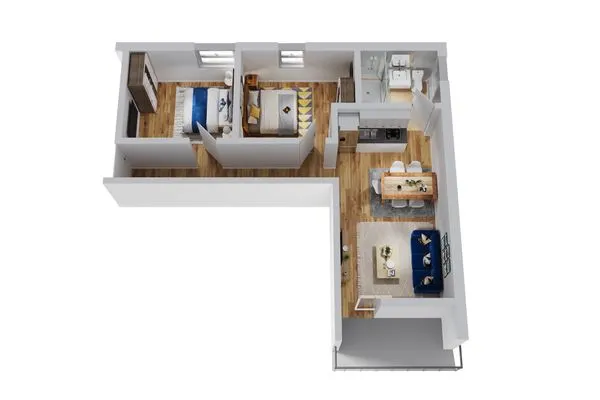 Grundriss Smart Resorts Haus Saphir Ferienwohnung 508