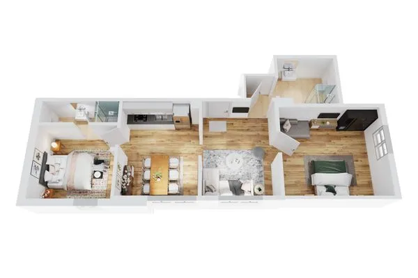 Grundriss Smart Resorts Haus Saphir Ferienwohnung 507