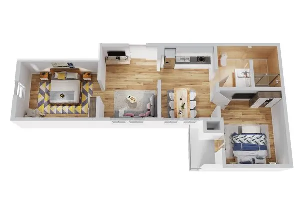 Grundriss Smart Resorts Haus Saphir Ferienwohnung 506