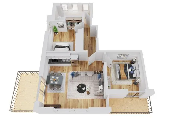 Grundriss Smart Resorts Haus Opal Ferienwohnung 403