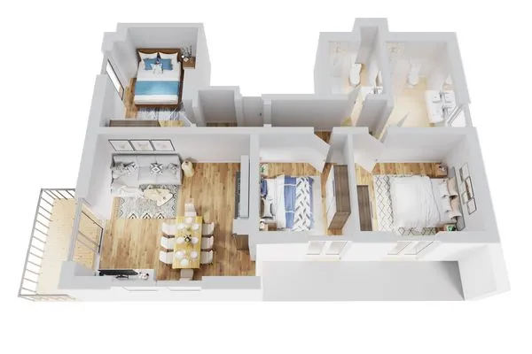 Grundriss Smart Resorts Haus Opal Ferienwohnung 401