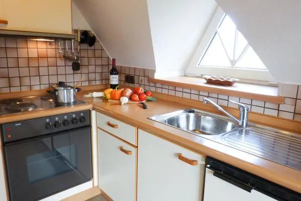 Küchen der Ferienwohnung Bi Elschen in Nebel auf Amrum Haus Troeltsch Ferienwohnung  „Bi Elschen"