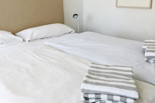 Schlafzimmer in der Ferienwohnung Welle in Norddorf auf Amrum Haus Anneliese Ferienwohnung Welle