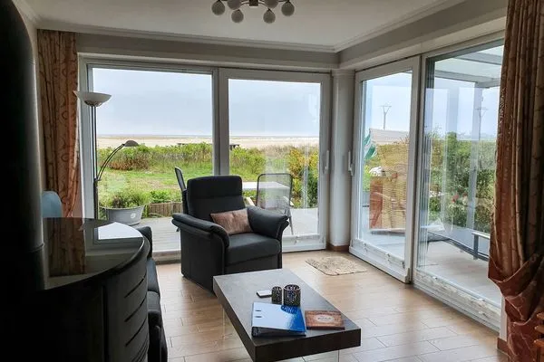 Blick auf den Kniep Haus Kap Hoorn Ferienwohnung Passat