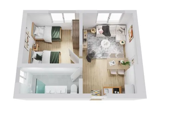Ground plan Smart Resorts Haus Azur Ferienwohnung 807