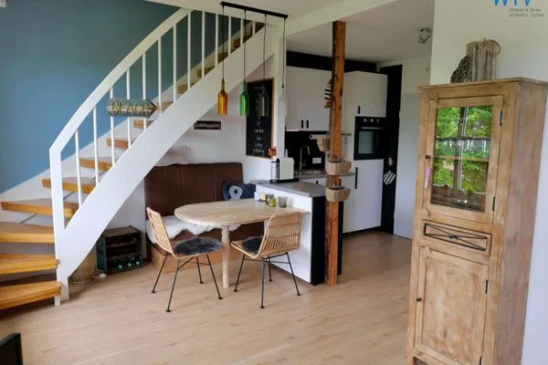 Essbereich und offene Küche Residenz am Rosengarten Ferienwohnung Atempause