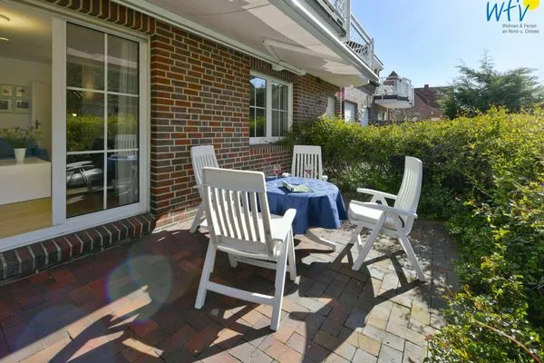 Terrasse Juist Zauber - Haus 2 Ferienwohnung Helmers