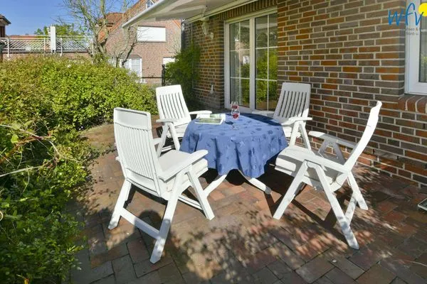 Terrasse Juist Zauber - Haus 2 Ferienwohnung Helmers
