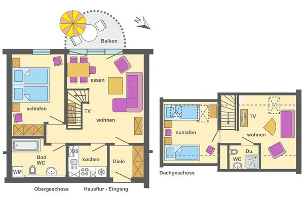 Grundriss Ferienpark Freesenbruch Wohnung 2.5 - Auszeit