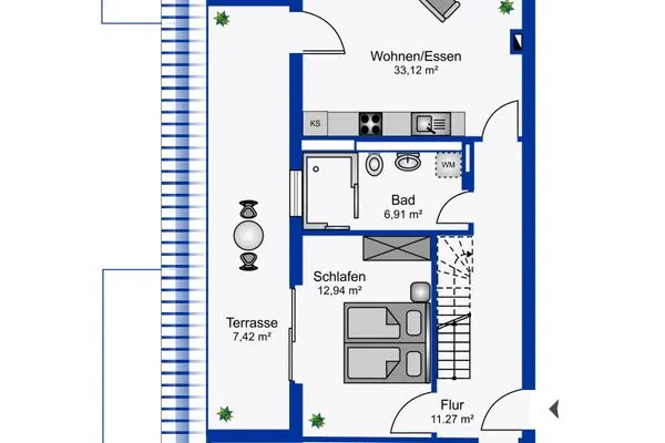  Ferien am Südstrand Ferienwohnung 2.2/ Tamme