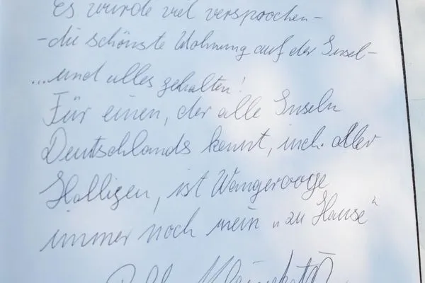 Auszug aus dem Gästebuch Haus Dünenblick Ferienwohnung 23