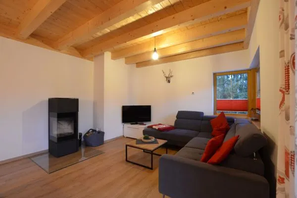 Wohnzimmer  Platzhirsch - Feriendorf Via Claudia Haus 78