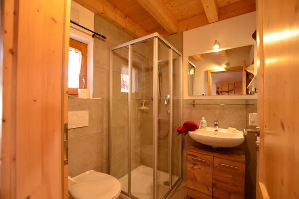 Badezimmer  Gamsbock - Feriendorf Via Claudia Haus 59