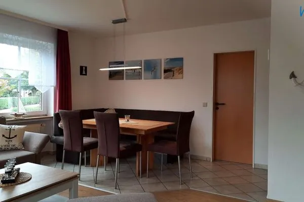 Essbereich Haus Dünenrose Ferienwohnung Seestern