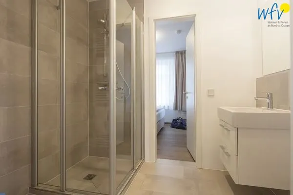 Badezimmer Haus Nordland Ferienwohnung Wattblick 1