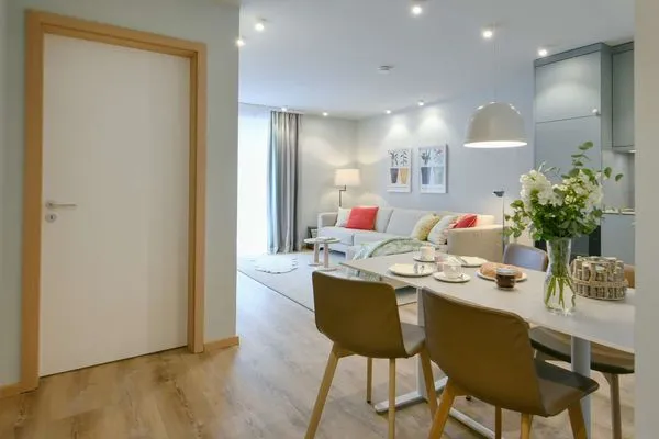 Essbereich Töwerhus Ferienwohnung Segel