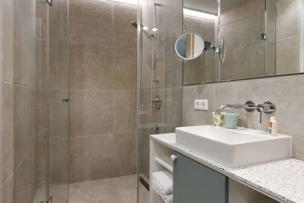 Badezimmer Töwerhus Ferienwohnung Segel