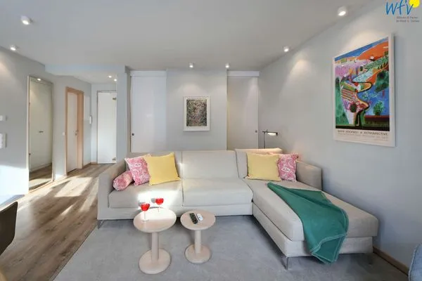 Wohnzimmer Töwerhus Ferienwohnung Seestern