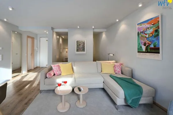 Wohnzimmer Töwerhus Ferienwohnung Seestern