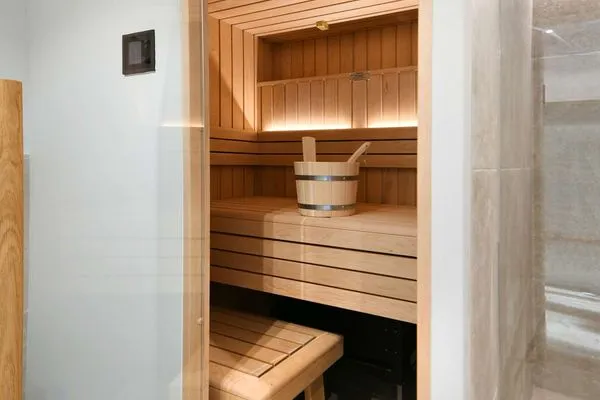 Sauna Töwerhus Ferienwohnung Seestern