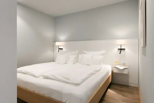 Schlafzimmer Töwerhus Ferienwohnung Möwe