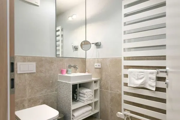 Badezimmer Töwerhus Ferienwohnung Möwe