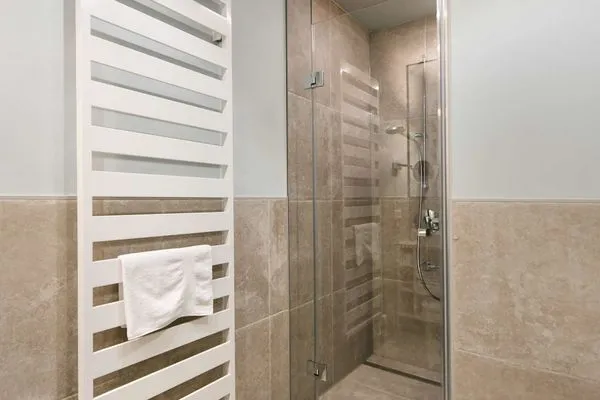 Badezimmer Töwerhus Ferienwohnung Möwe