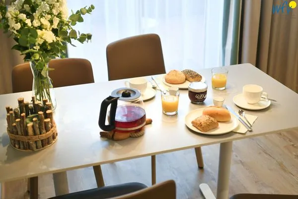 Essbereich Töwerhus Ferienwohnung Krabbe