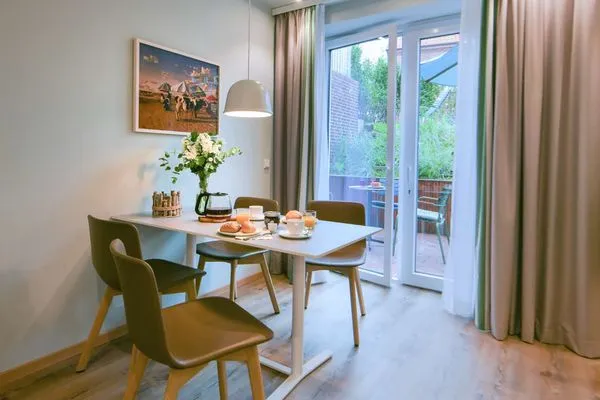 Essbereich Töwerhus Ferienwohnung Krabbe