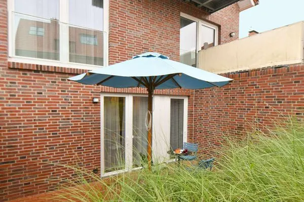 Terrasse Töwerhus Ferienwohnung Krabbe