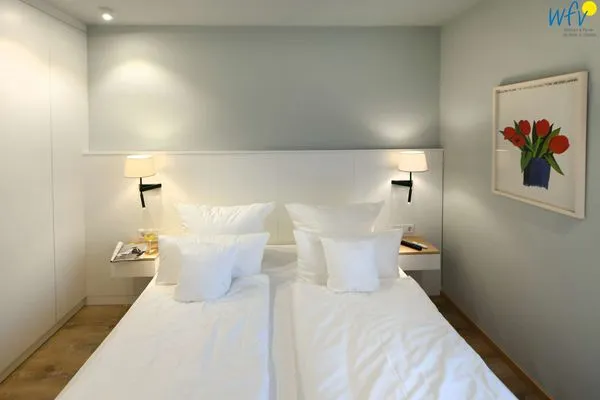 Schlafzimmer Töwerhus Ferienwohnung Krabbe