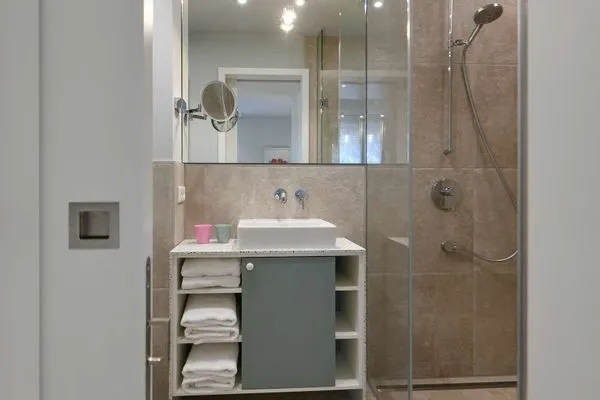 Badezimmer Töwerhus Ferienwohnung Krabbe