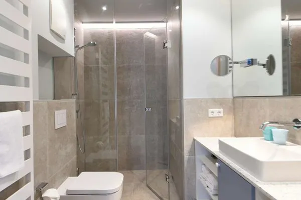 Badezimmer Töwerhus Ferienwohnung Robbe