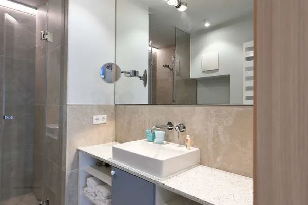 Badezimmer Töwerhus Ferienwohnung Robbe