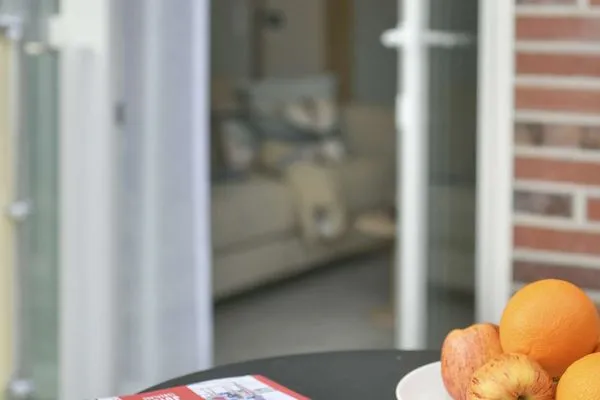 Terrasse Töwerhus Ferienwohnung Sonne