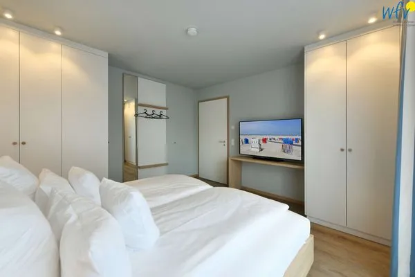 Schlafzimmer Töwerhus Ferienwohnung Sonne