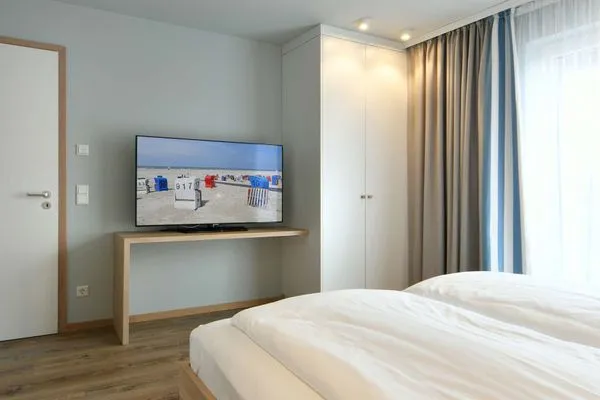 Schlafzimmer Töwerhus Ferienwohnung Sonne