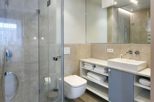 Badezimmer Töwerhus Ferienwohnung Sonne