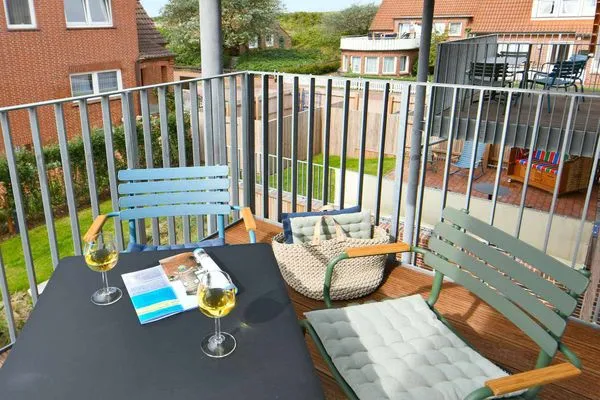 Balkon Töwerhus Ferienwohnung Bill