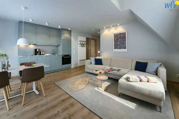 Wohnzimmer Töwerhus Ferienwohnung Bill