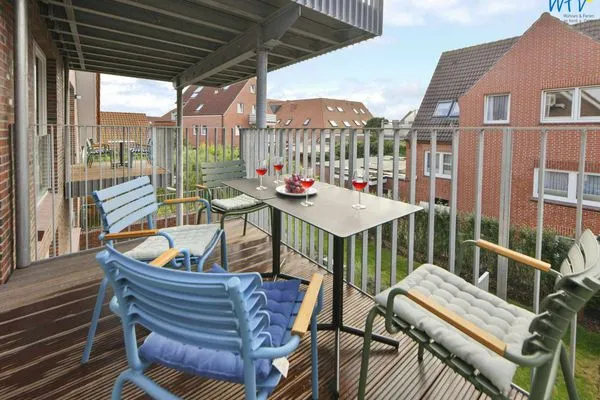 Balkon Töwerhus Ferienwohnung Memmert