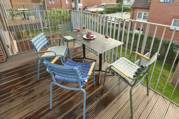 Balkon Töwerhus Ferienwohnung Memmert