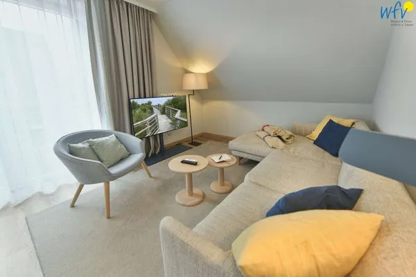 Wohnzimmer Töwerhus Ferienwohnung Memmert