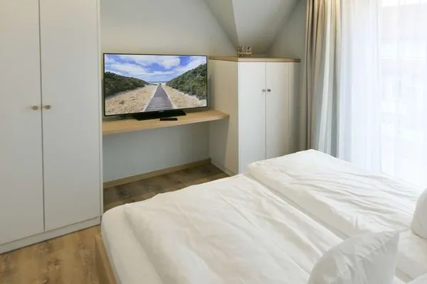 Schlafzimmer Töwerhus Ferienwohnung Memmert