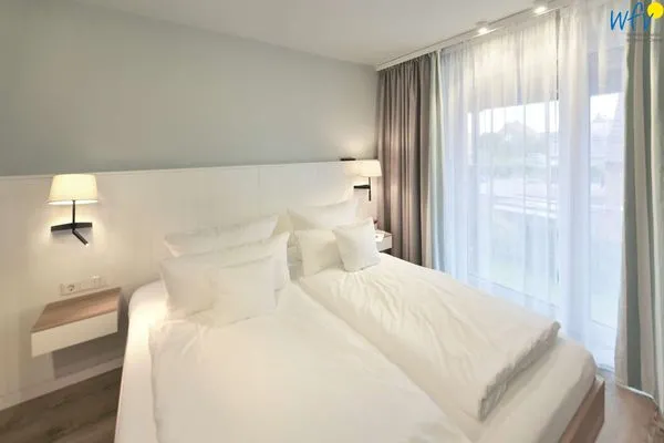 Schlafzimmer Töwerhus Ferienwohnung Memmert