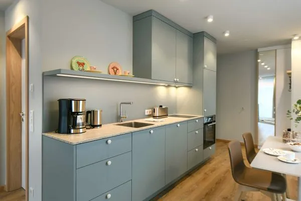 Küche / Küchenzeile Töwerhus Ferienwohnung Muschel